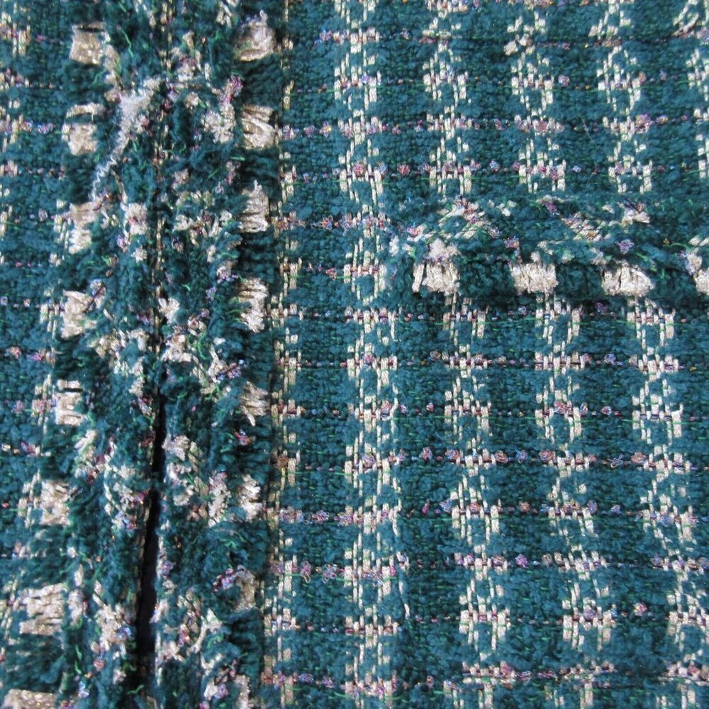 NWT J.Crew Lady Jacket in Spicy Jade Emerald Metallic Tweed Blazer 16 - Picture 7 of 9